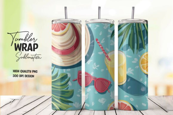 Download Beach Flamingo Tumbler Wrap PNG - Beach flamingo tumbler Collection