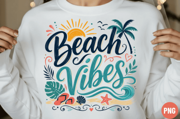 Download Beach Vibes Faux Yarn PNG Design - Beach vibes Collection